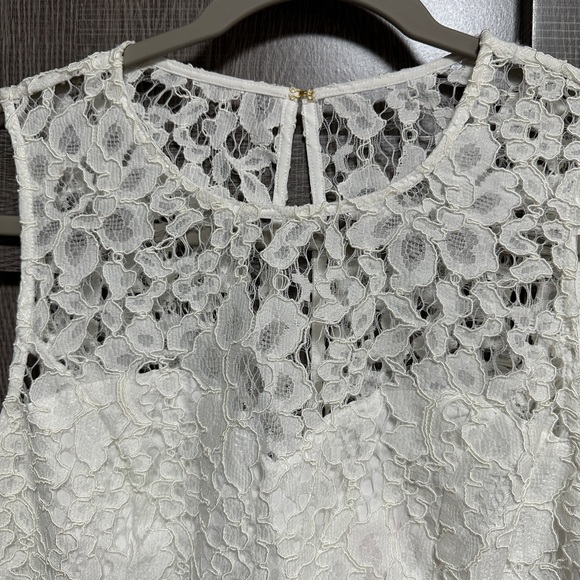 EUC LILLY PULITZER MILA LACE SHIFT DRESS RESORT WHITE Size 2 - Picture 4 of 12